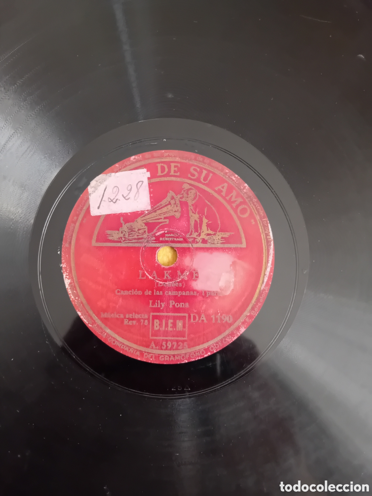 Discos de pizarra: LILY PONS. LAKME. LA VOZ DE SU AMO - Foto 4