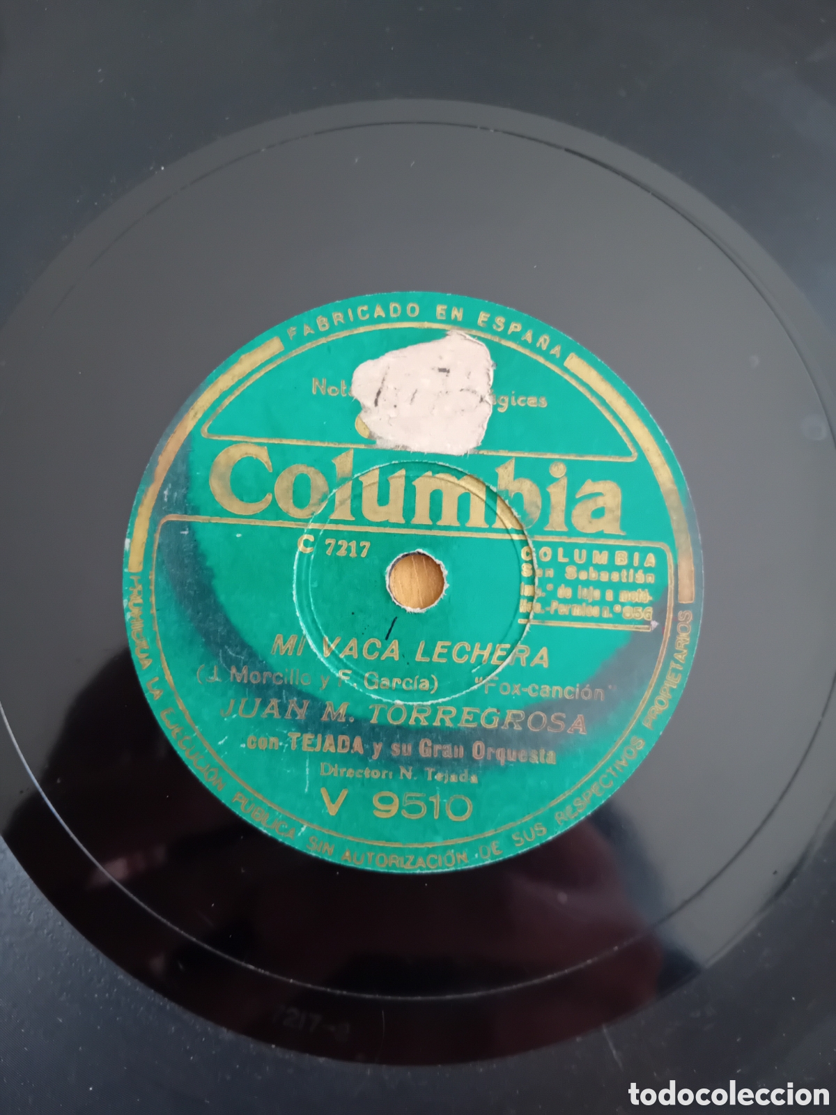 Discos de pizarra: JUAN M TORREGROSA. MI VACA LECHERA. SERA MEJOR - Foto 4