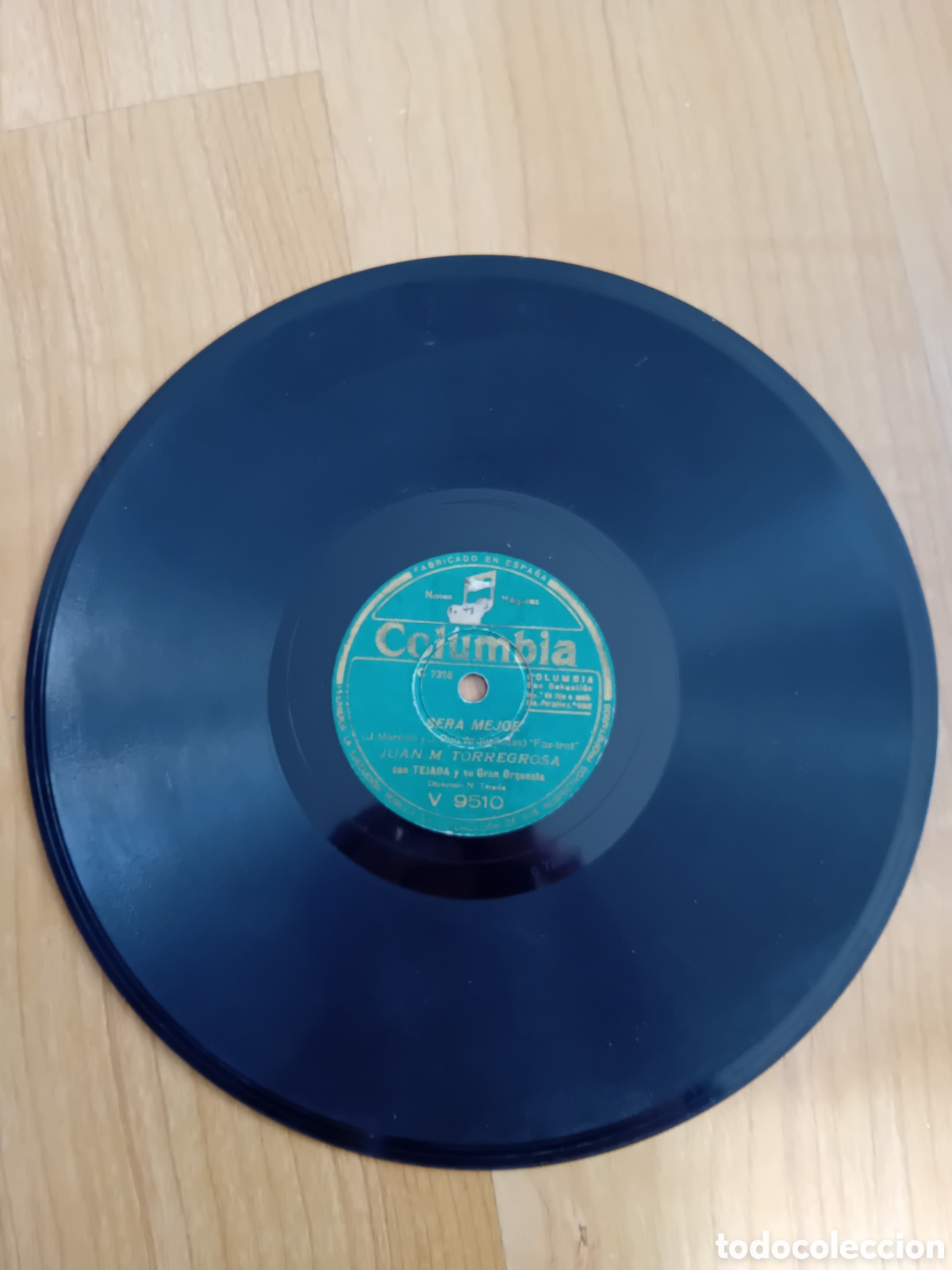 Discos de pizarra: JUAN M TORREGROSA. MI VACA LECHERA. SERA MEJOR - Foto 1