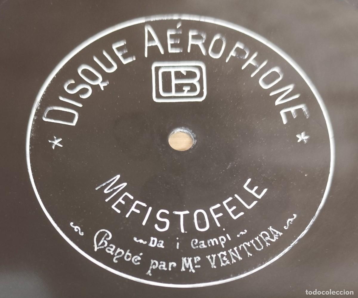 Discos de pizarra: DISCO DE PIZARRA, LA TOSCA, MEFISTOFELE, DISQUE A&Eacute;ROPHONE - Foto 3