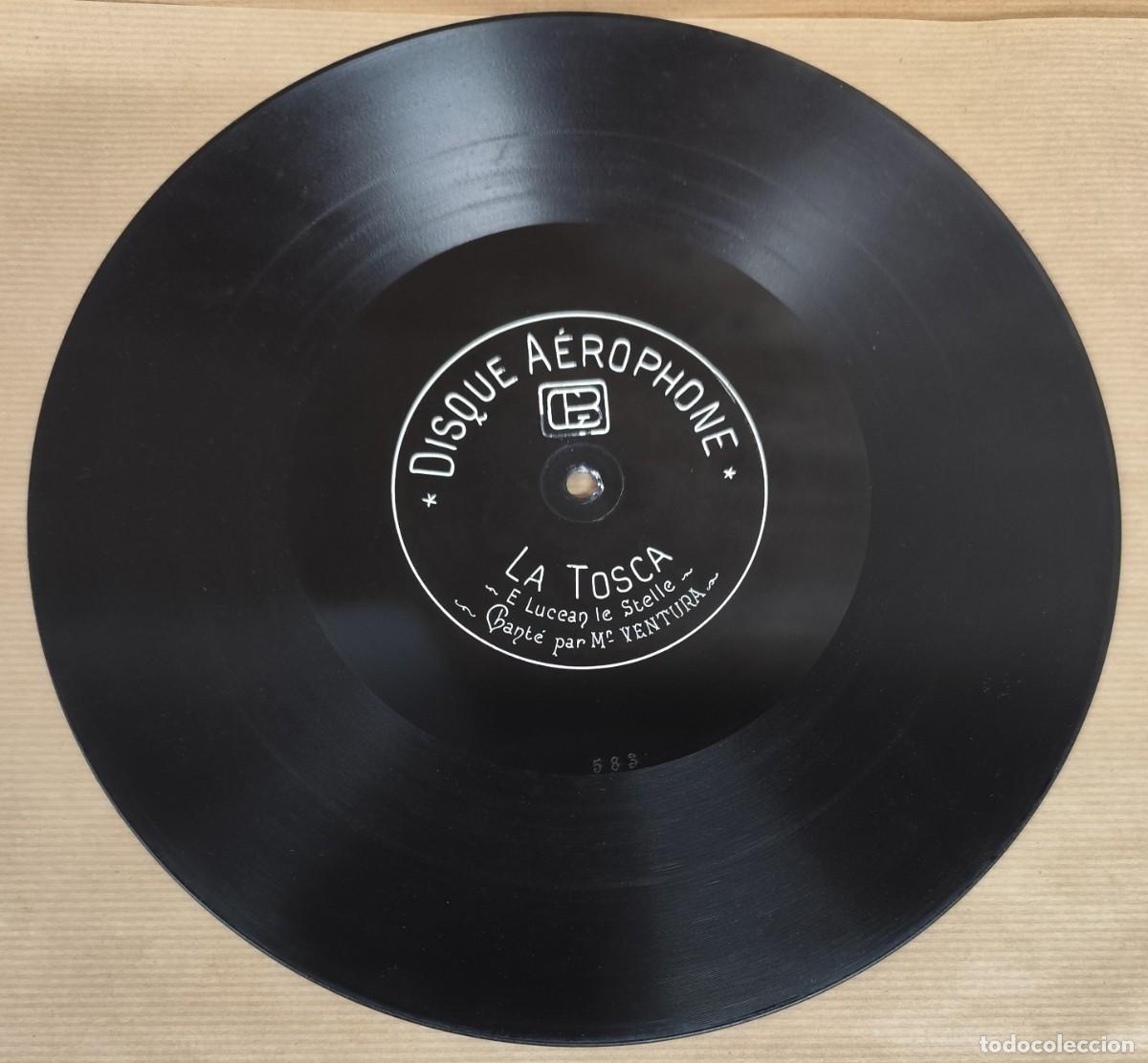 Discos de pizarra: DISCO DE PIZARRA, LA TOSCA, MEFISTOFELE, DISQUE A&Eacute;ROPHONE - Foto 4