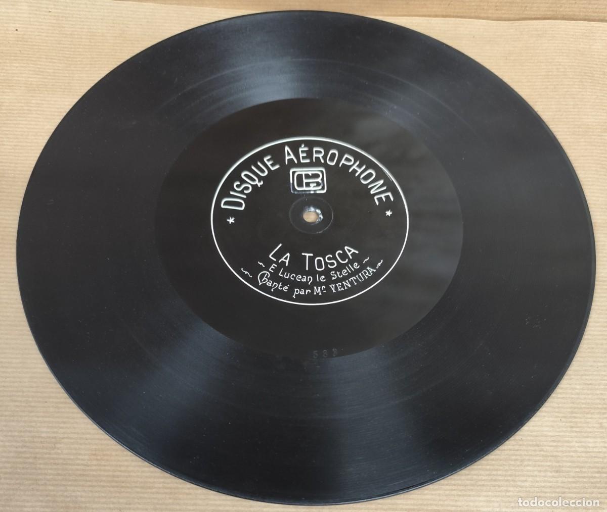 Discos de pizarra: DISCO DE PIZARRA, LA TOSCA, MEFISTOFELE, DISQUE A&Eacute;ROPHONE - Foto 5