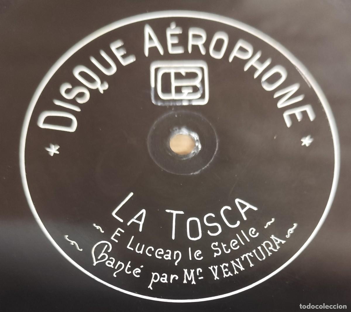 Discos de pizarra: DISCO DE PIZARRA, LA TOSCA, MEFISTOFELE, DISQUE A&Eacute;ROPHONE - Foto 6