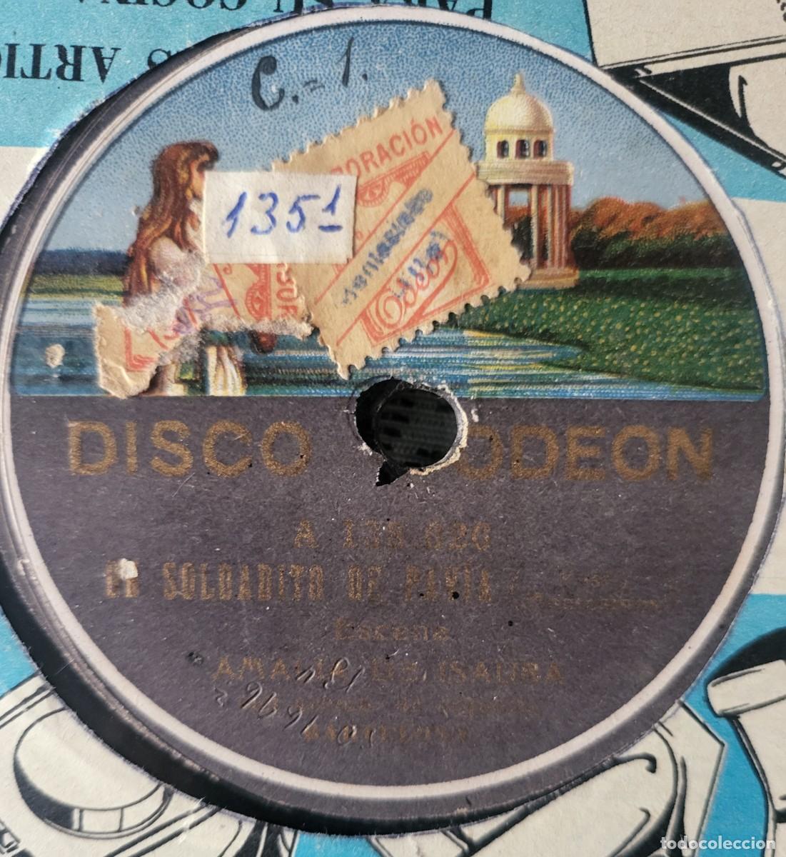 Discos de pizarra: Amalia de Isaura pizarra sello Odeon editada en Espa&ntilde;a... - Foto 1