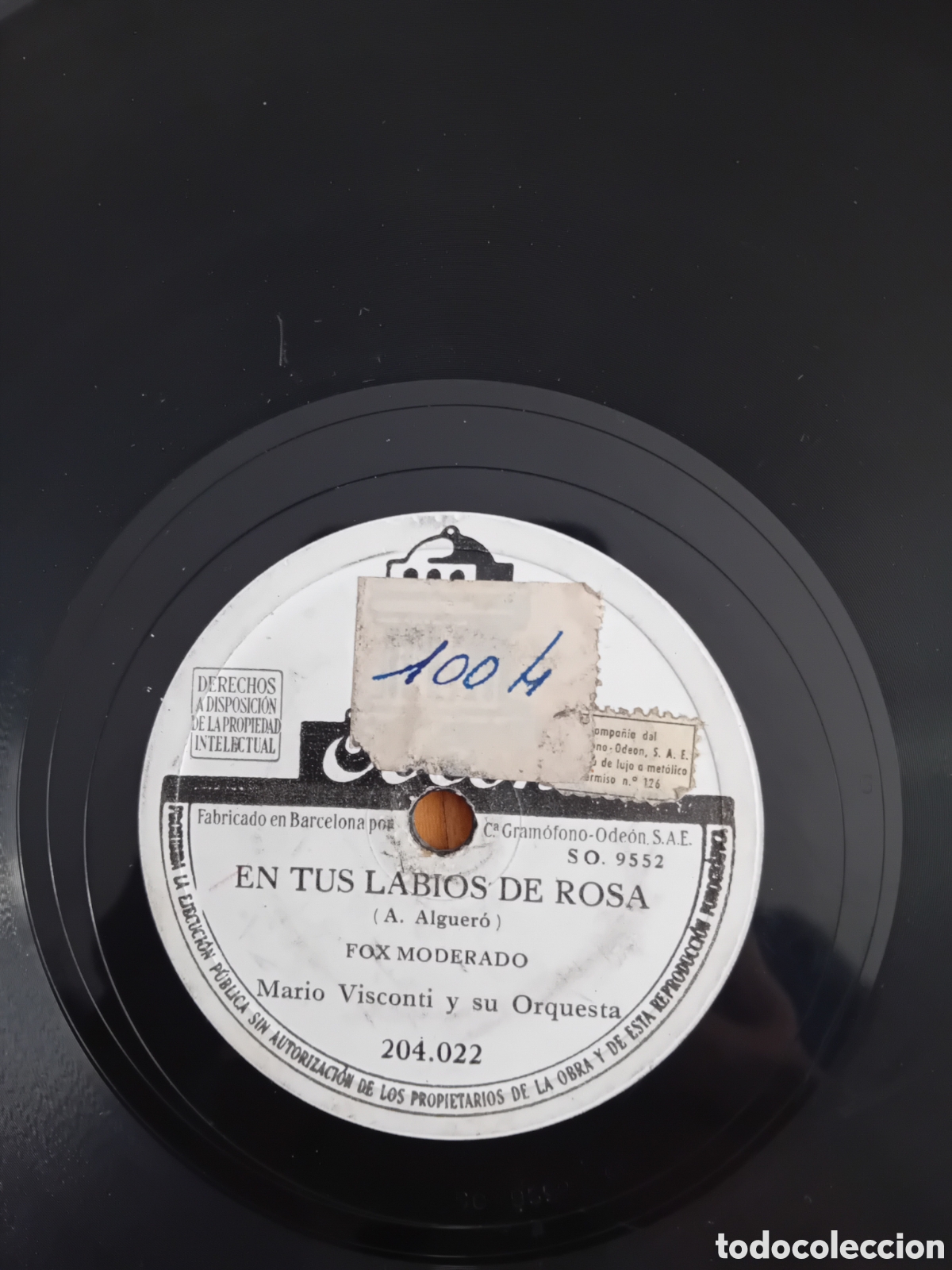 Discos de pizarra: MARIO VISCONTI. DESTINO. EN TUS LABIOS DE ROSA - Foto 2