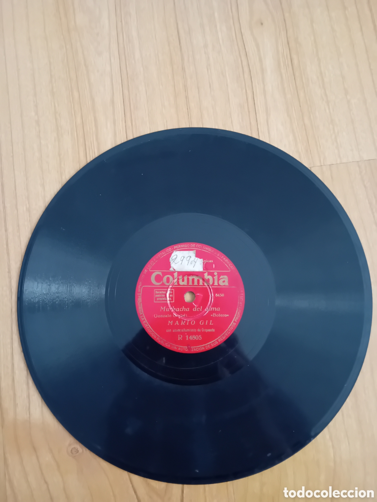 Discos de pizarra: MARIO GIL. MUCHACHA DEL ALMA. OLA - Foto 3