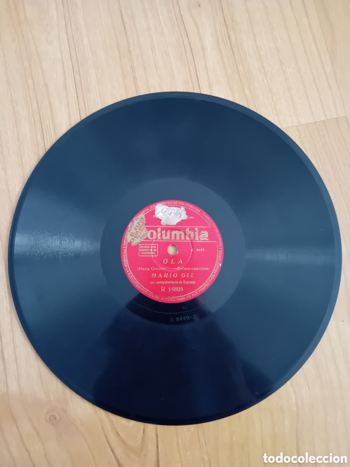 Discos de pizarra: MARIO GIL. MUCHACHA DEL ALMA. OLA - Foto 1