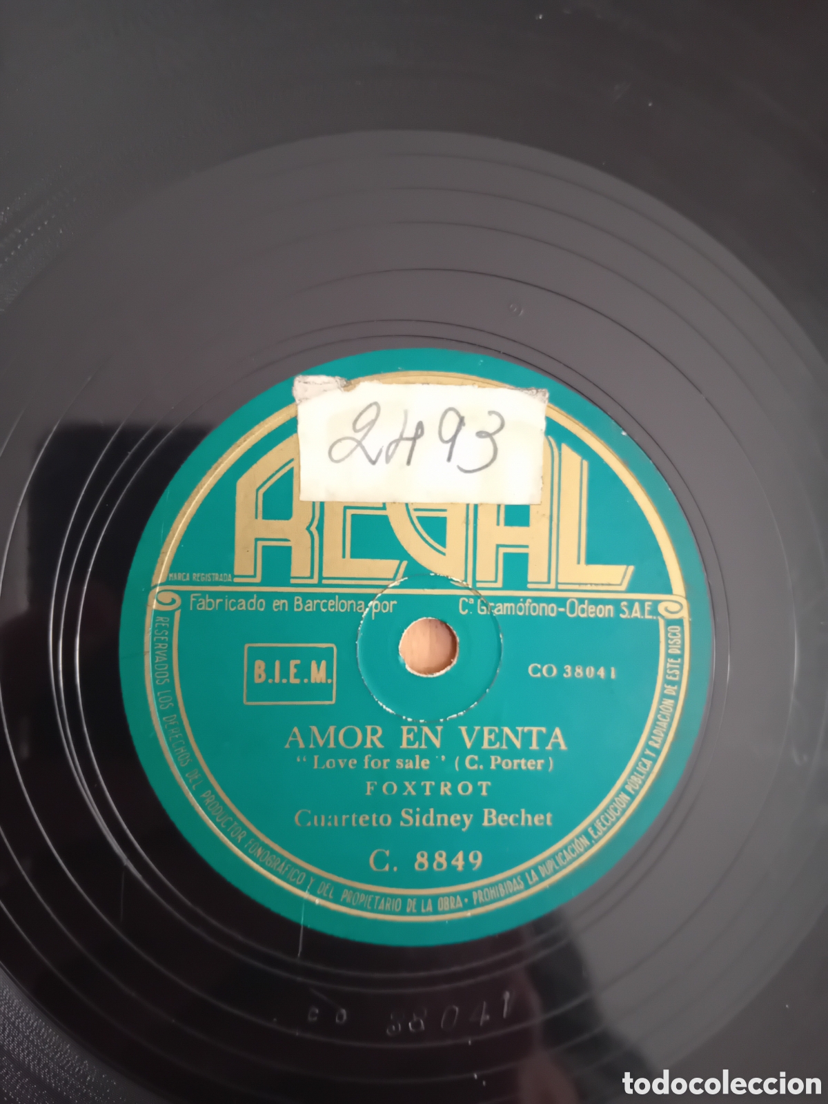Discos de pizarra: CUARTETO SIDNEY BECHET. AMOR EN VENTA. ZARANDEALAS - Foto 6
