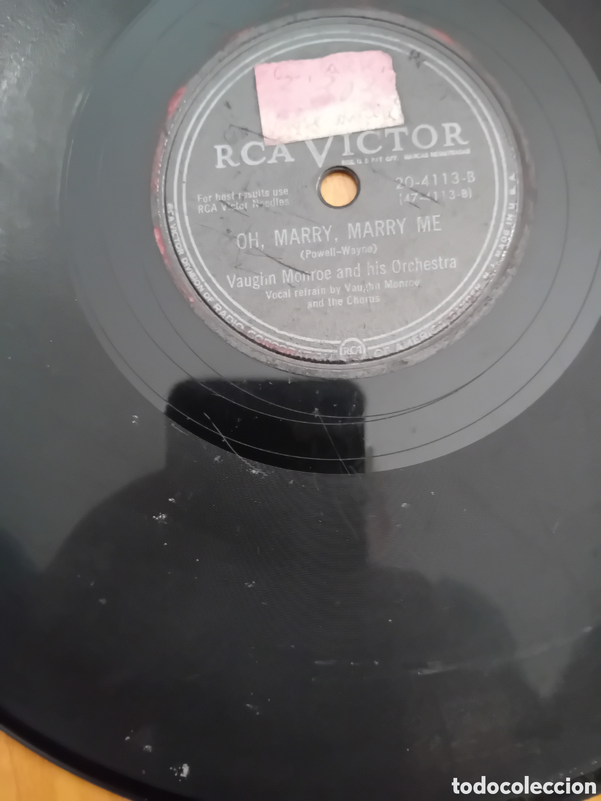 Discos de pizarra: VAUGHN MONROE. SOUND OFF. OH MARRY MARRY ME - Foto 3