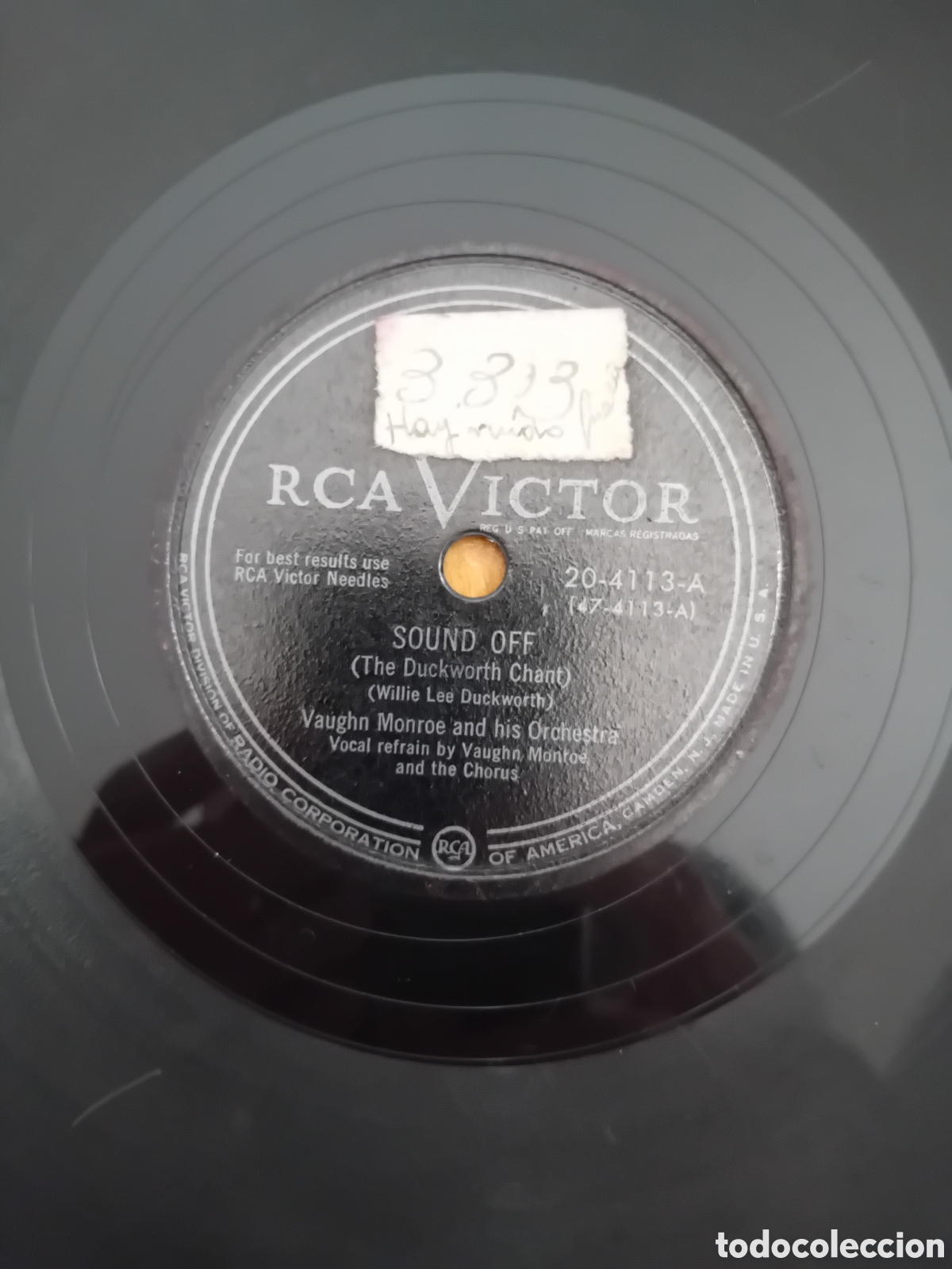 Discos de pizarra: VAUGHN MONROE. SOUND OFF. OH MARRY MARRY ME - Foto 5