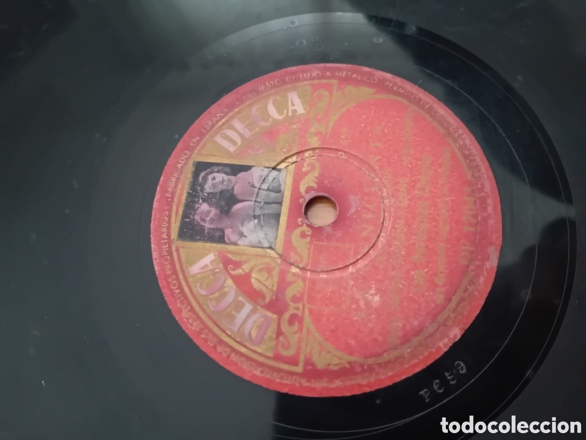 Discos de pizarra: HERNANAS ETIENNE. LA CENICIENTA. EL PEQUE&Ntilde;O RENO DE NARIZ ROJA - Foto 2