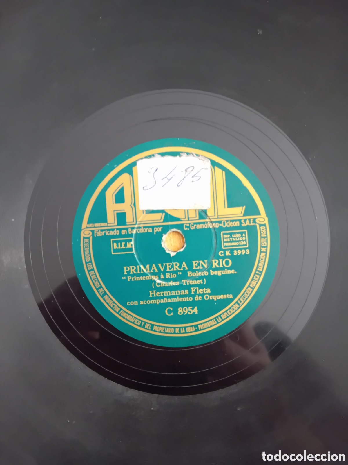 Discos de pizarra: HERMANAS FLETA. MARIA SOLEDAD. PRIMAVERA EN RIO - Foto 2