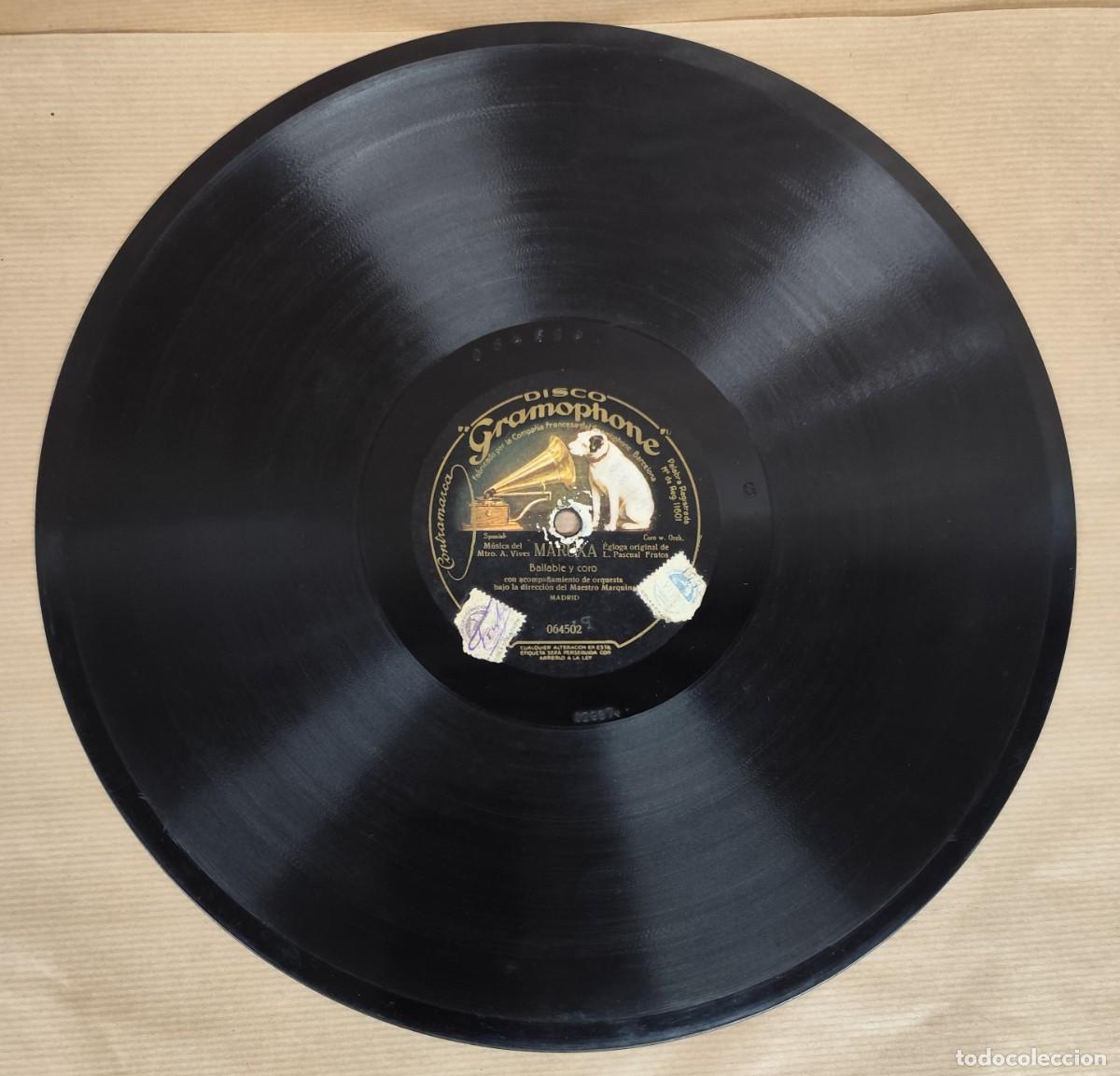 Discos de pizarra: DISCO DE PIZARRA MARUXA, GRAMOPHONE - Foto 1