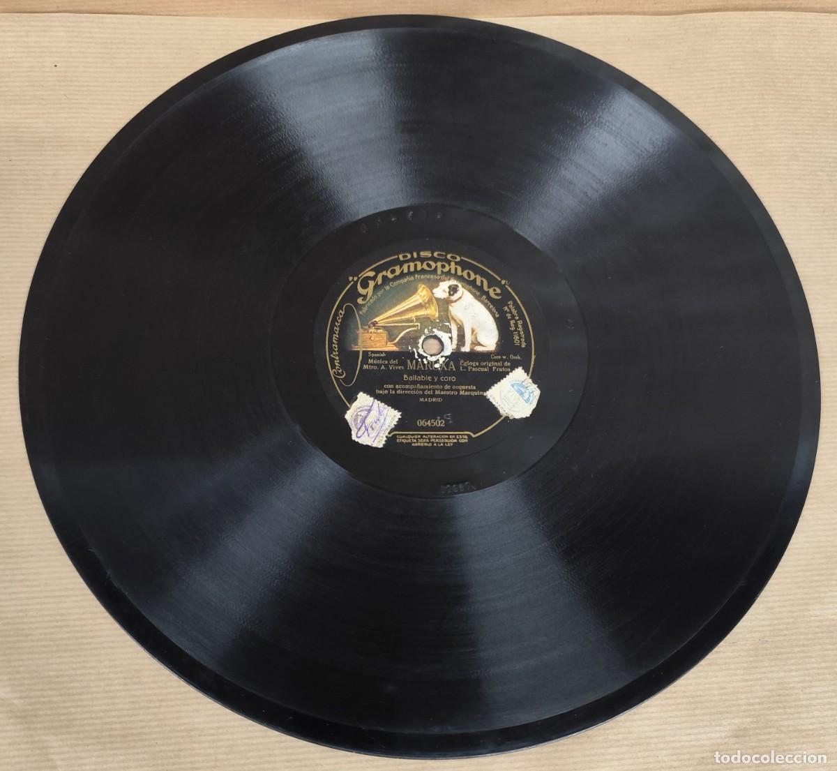 Discos de pizarra: DISCO DE PIZARRA MARUXA, GRAMOPHONE - Foto 2