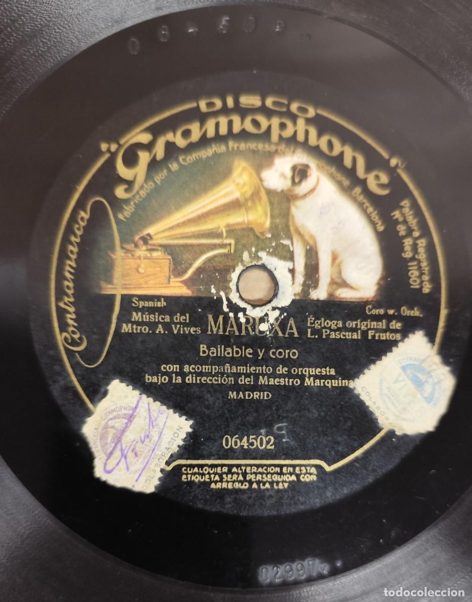 Discos de pizarra: DISCO DE PIZARRA MARUXA, GRAMOPHONE - Foto 3