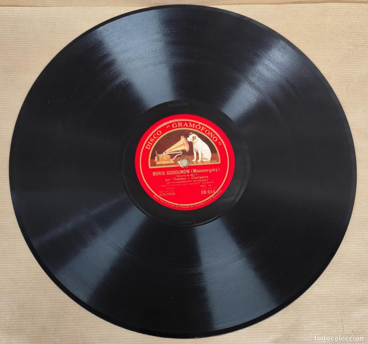 Discos de pizarra: DISCO DE PIZARRA, BORIS GODOUNOWW (MOUSSORGSKY) - Foto 1