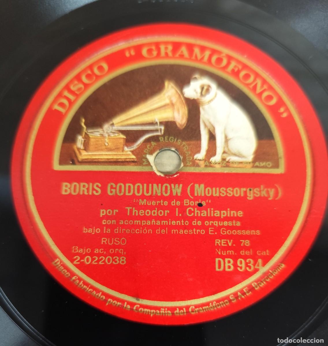 Discos de pizarra: DISCO DE PIZARRA, BORIS GODOUNOWW (MOUSSORGSKY) - Foto 3