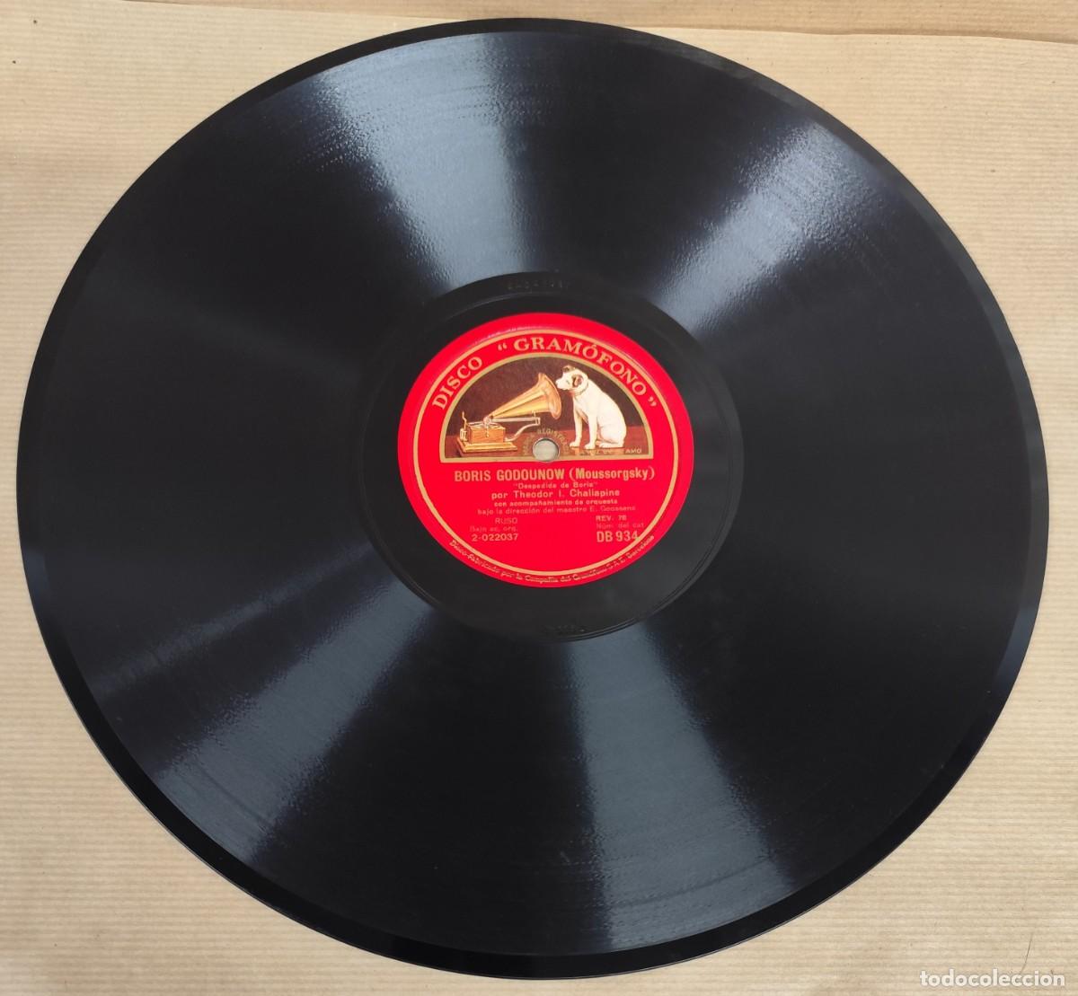 Discos de pizarra: DISCO DE PIZARRA, BORIS GODOUNOWW (MOUSSORGSKY) - Foto 4