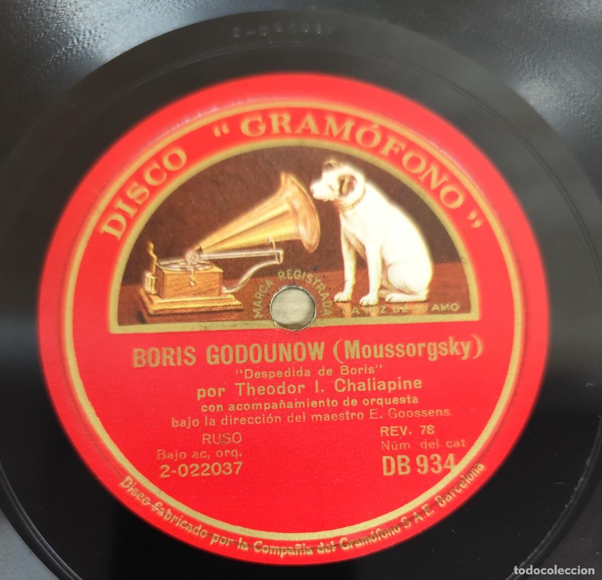 Discos de pizarra: DISCO DE PIZARRA, BORIS GODOUNOWW (MOUSSORGSKY) - Foto 6
