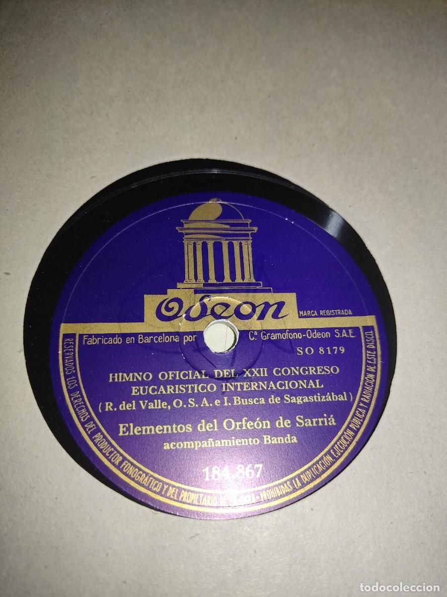 Discos de pizarra: HIMNO OFICIAL DEL XXII CONGRESO EUCARISTICO INTERNACIONAL - Foto 1