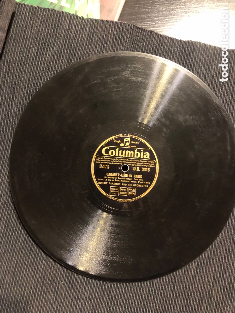 Discos de pizarra: Norrie Paramor and his orchestra Cabaret time in Paris - Foto 3