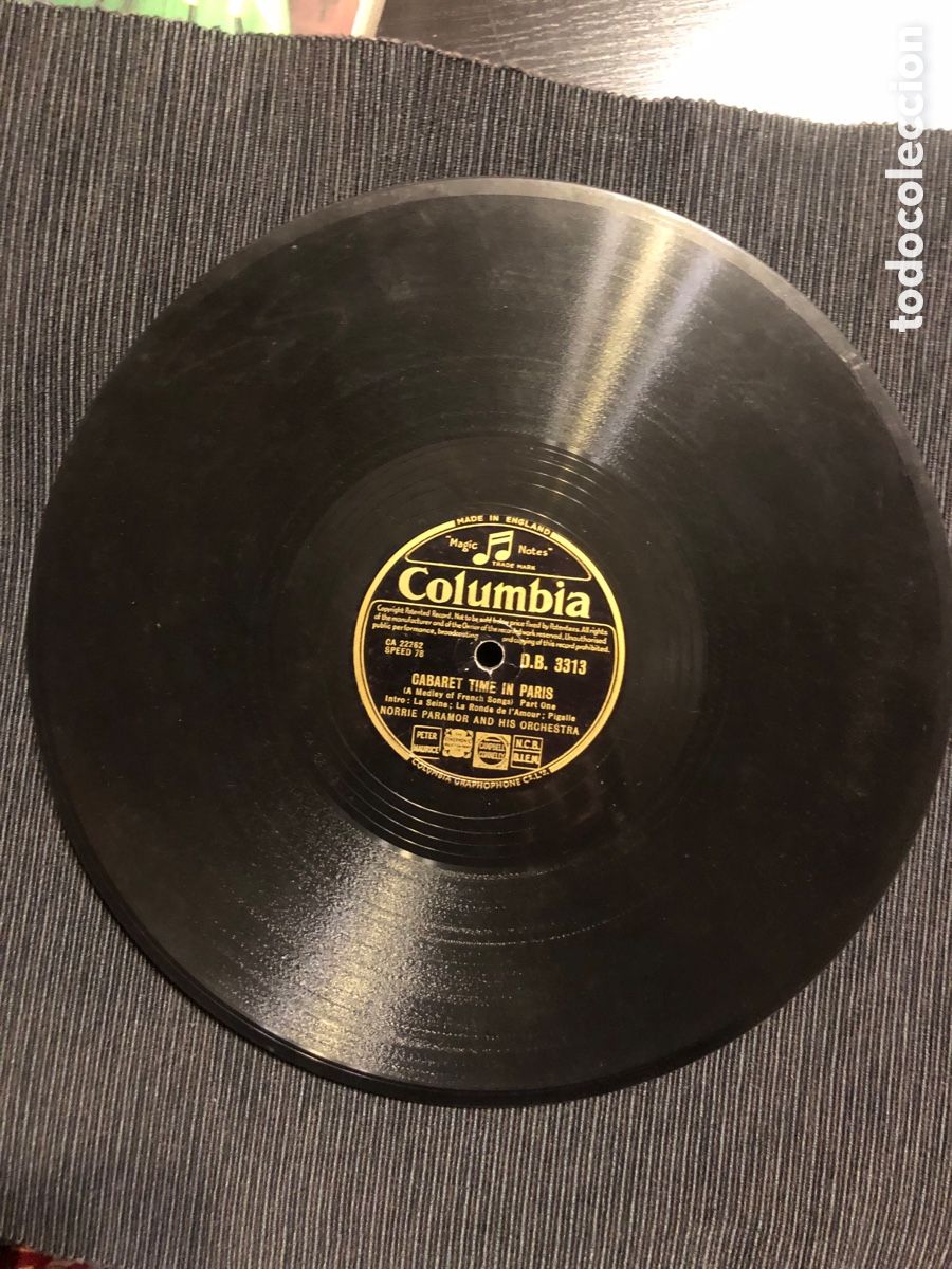 Discos de pizarra: Norrie Paramor and his orchestra Cabaret time in Paris - Foto 1