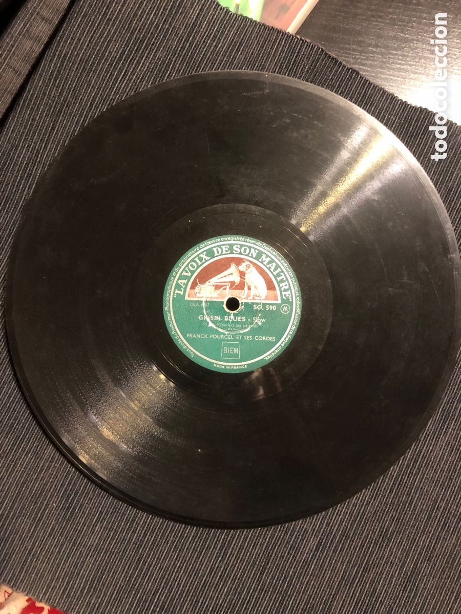 Discos de pizarra: franck Pourcel et ses cordes grisby blues Le grisby - Foto 3