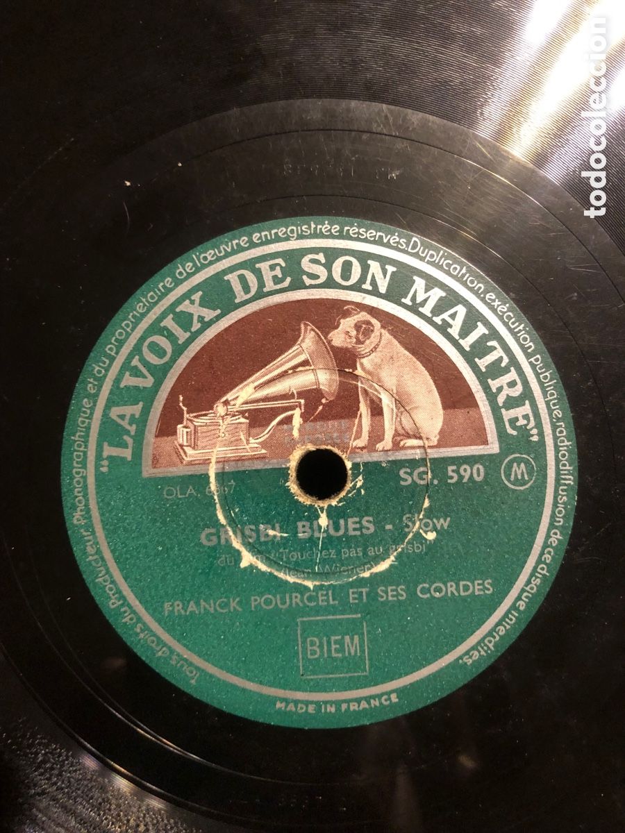 Discos de pizarra: franck Pourcel et ses cordes grisby blues Le grisby - Foto 4