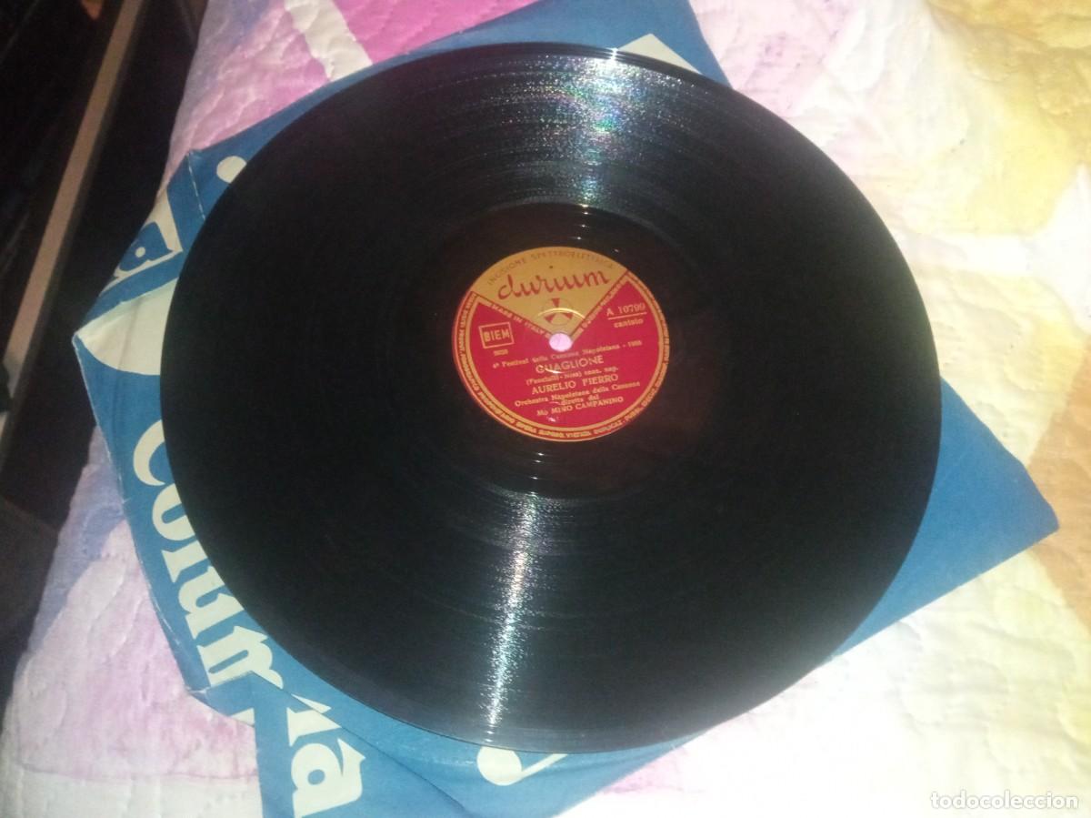Discos de pizarra: Aurelio Fierro. Guaglione/Piccerella - Foto 2