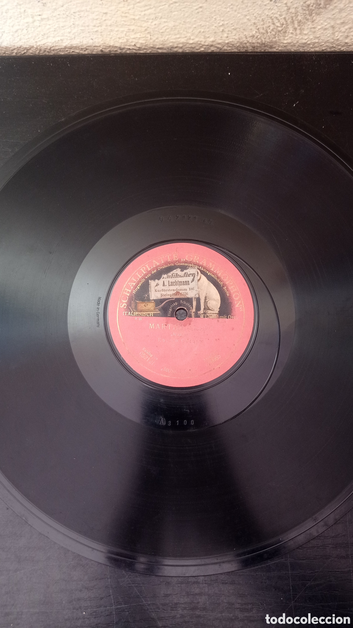 Discos de pizarra: Martha mappari Enrico Caruso - Foto 1