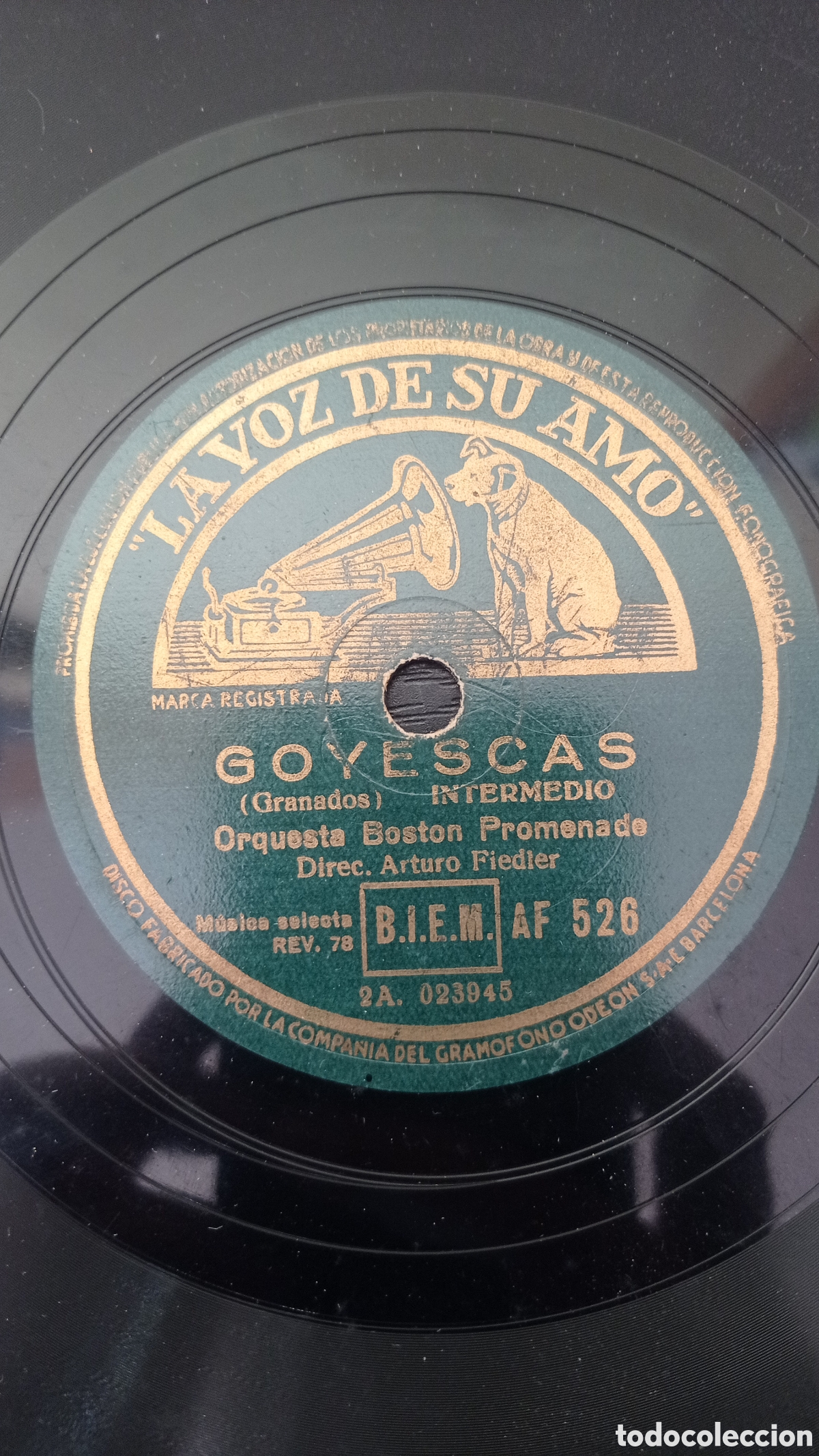 Discos de pizarra: Polonesa / Goyesca. Orquesta Boston promenade - Foto 2
