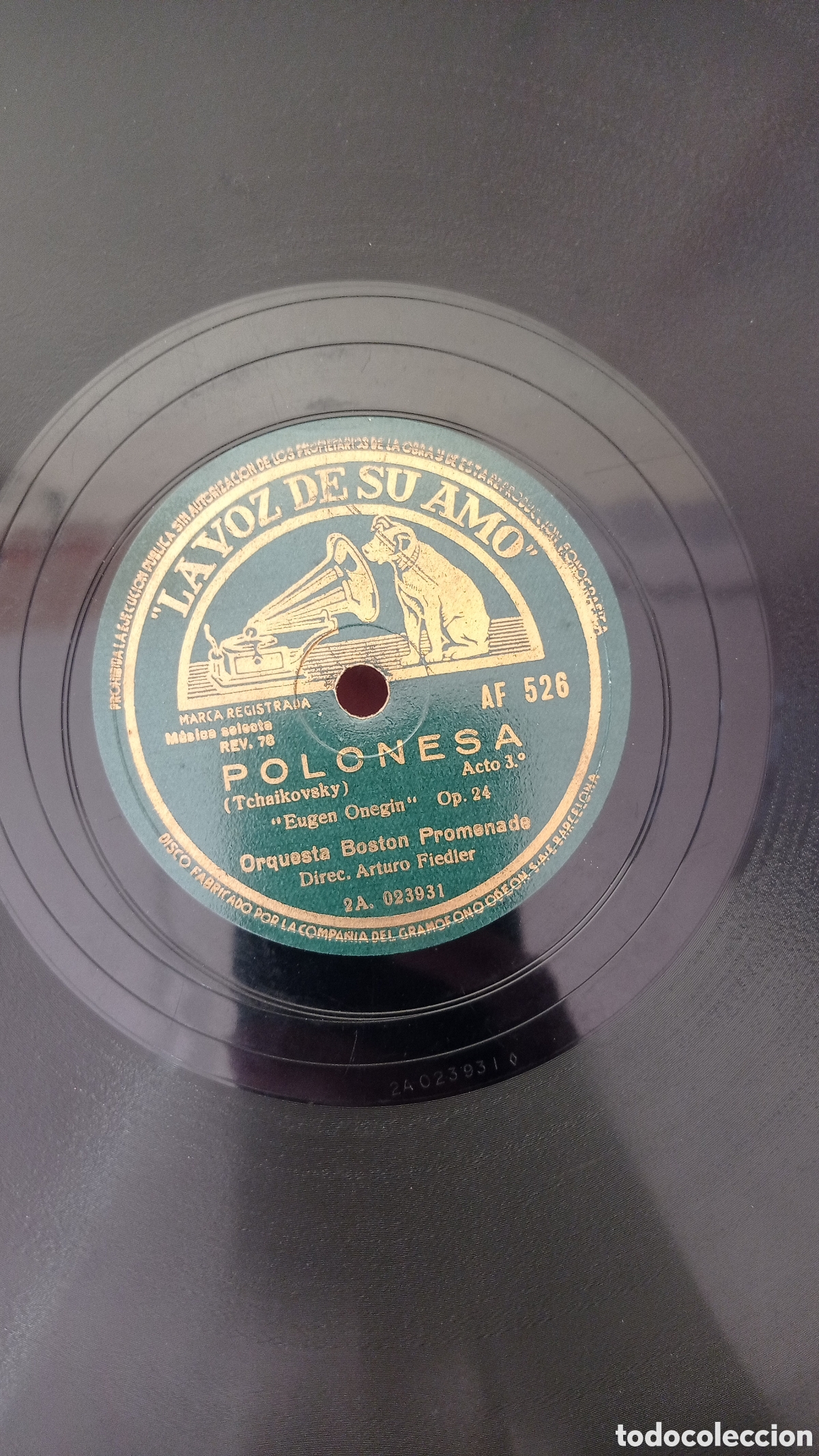 Discos de pizarra: Polonesa / Goyesca. Orquesta Boston promenade - Foto 3