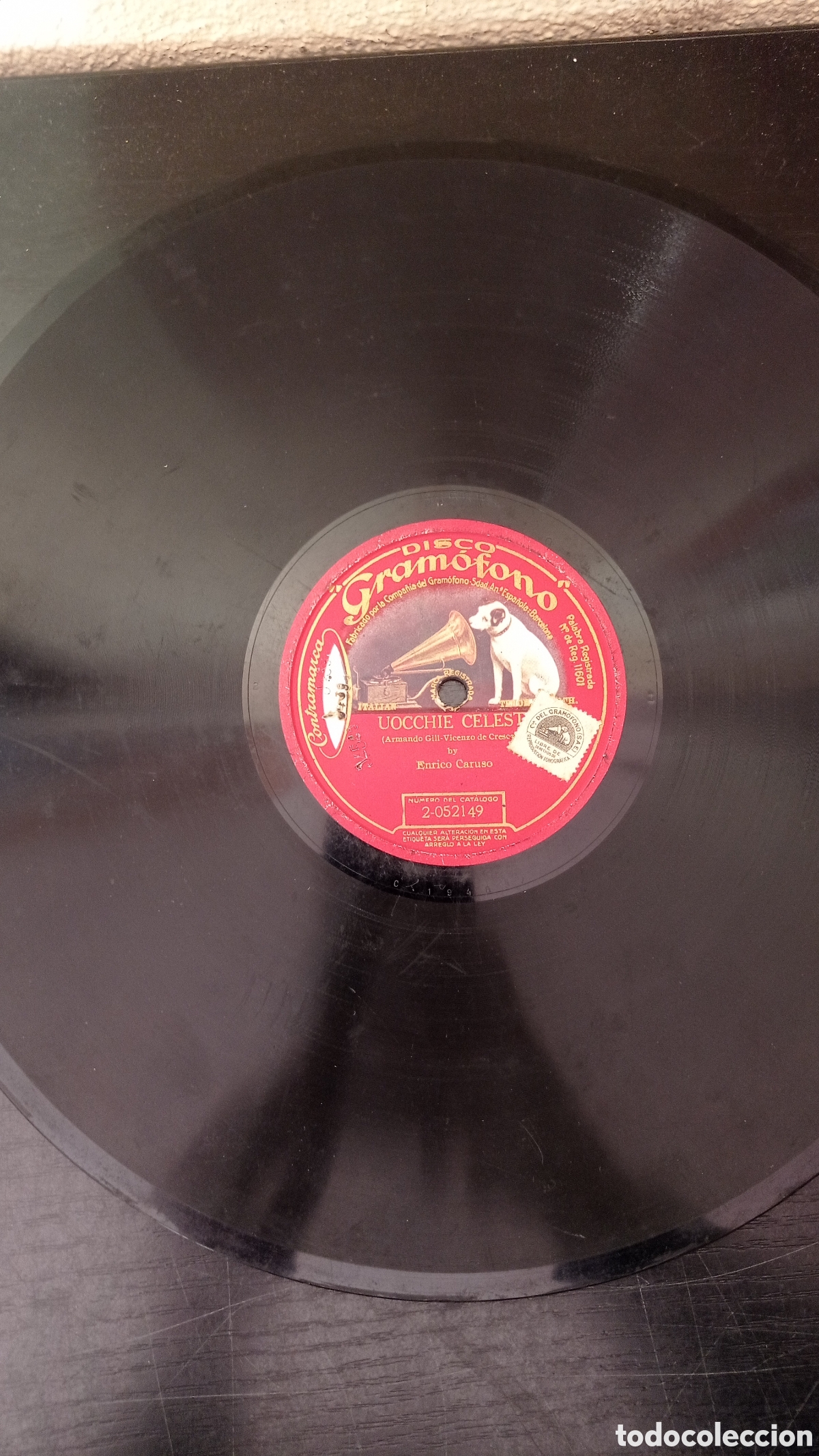 Discos de pizarra: Uochie Celeste. Disco Gramofono - Foto 1