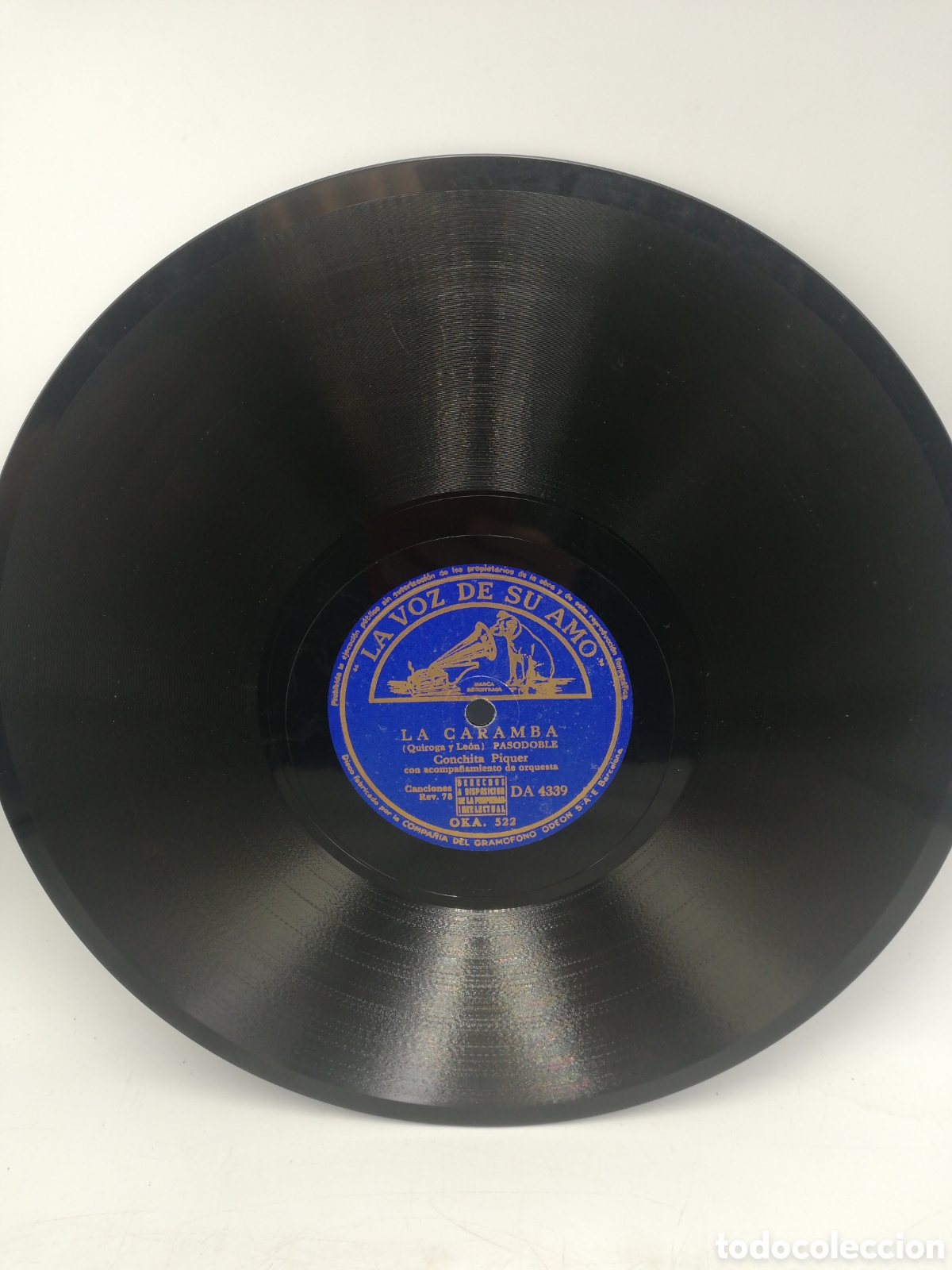 Discos de pizarra: Disco de Pizarra Conchita Piquer. - Foto 2