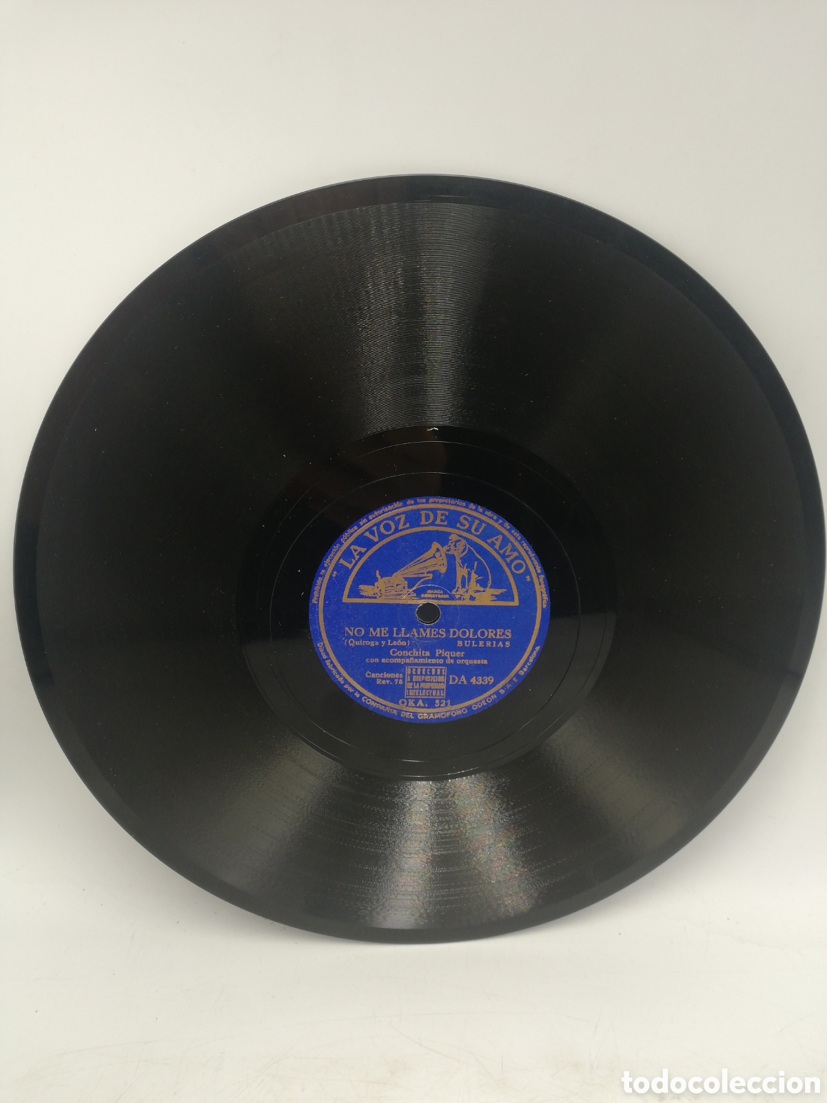 Discos de pizarra: Disco de Pizarra Conchita Piquer. - Foto 1