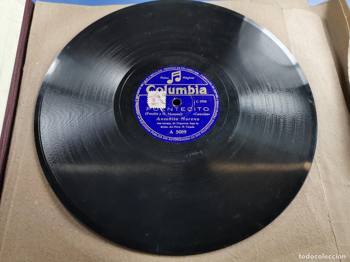 Discos de pizarra: ANTO&Ntilde;ITA MORENO---MAL DE AMOR / PUENTECITO - Foto 2