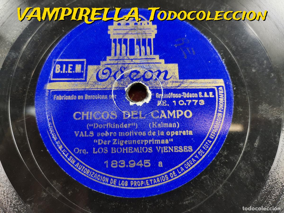 Discos de pizarra: ORQUESTA BOHEMIOS VIENESES Chicos del campo/Las ultimas gotas - Foto 1
