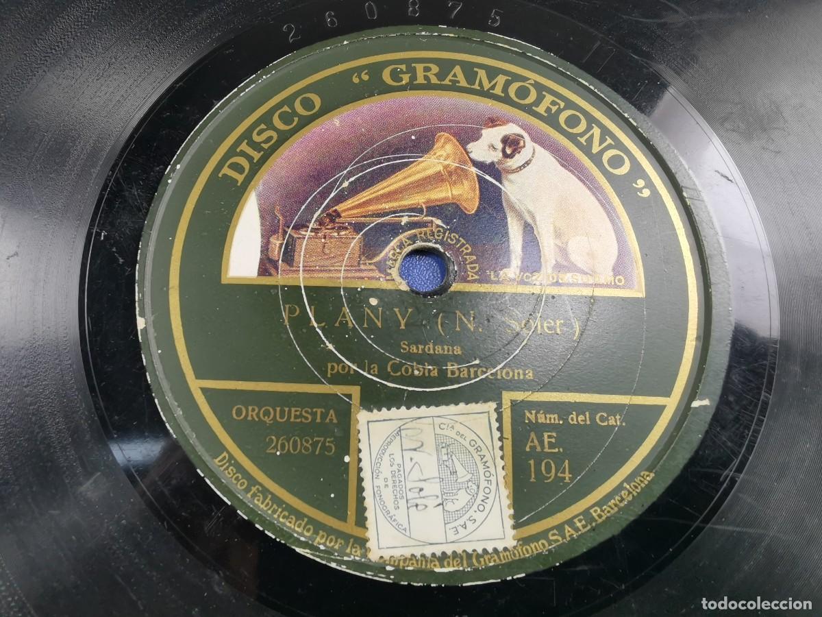 Discos de pizarra: COBLA BARCELONA-SARDANA-MARIA Y PLANY - Foto 3