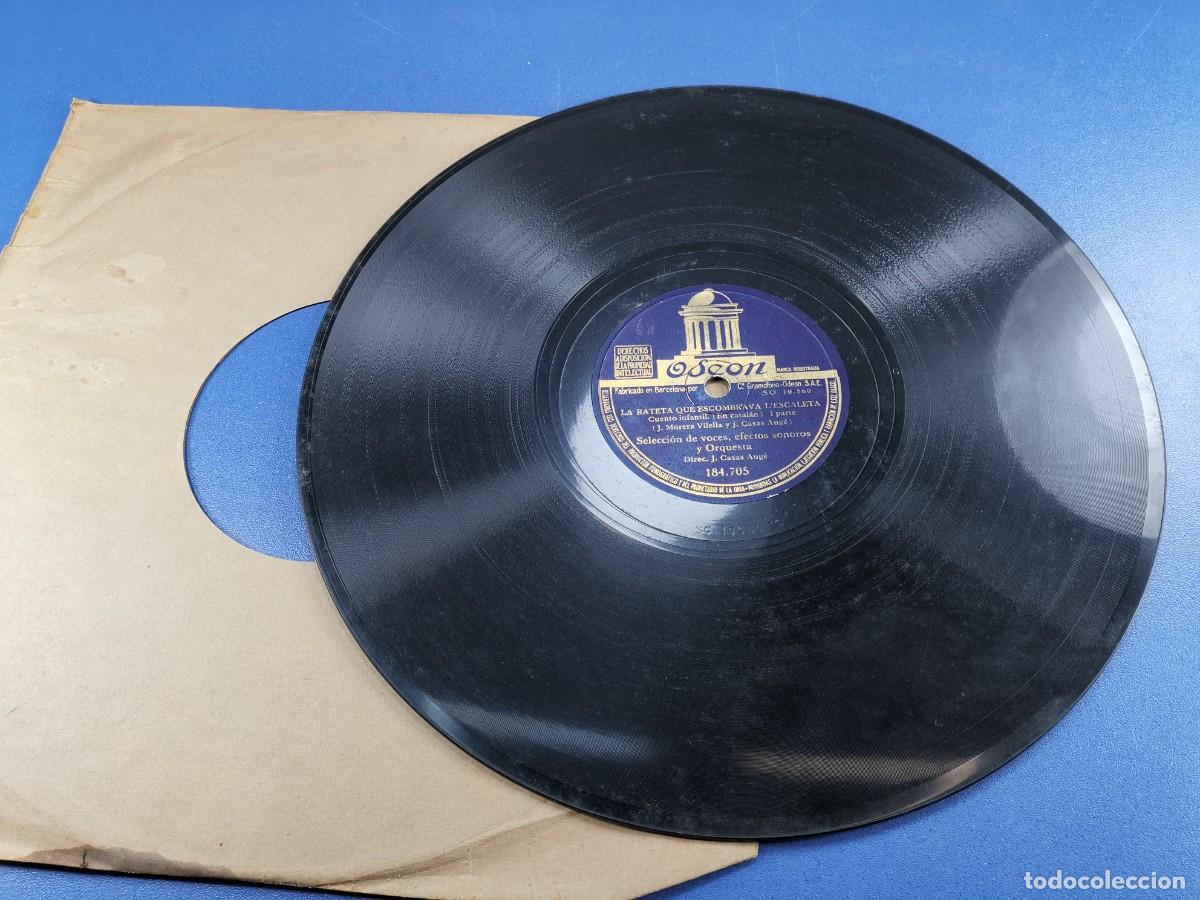Discos de pizarra: CUENTO INFANTIL - ODEON - LA RATETA QUE ESCOMBRAVA... - CATAL&Aacute;N - PIZARRA - Foto 2