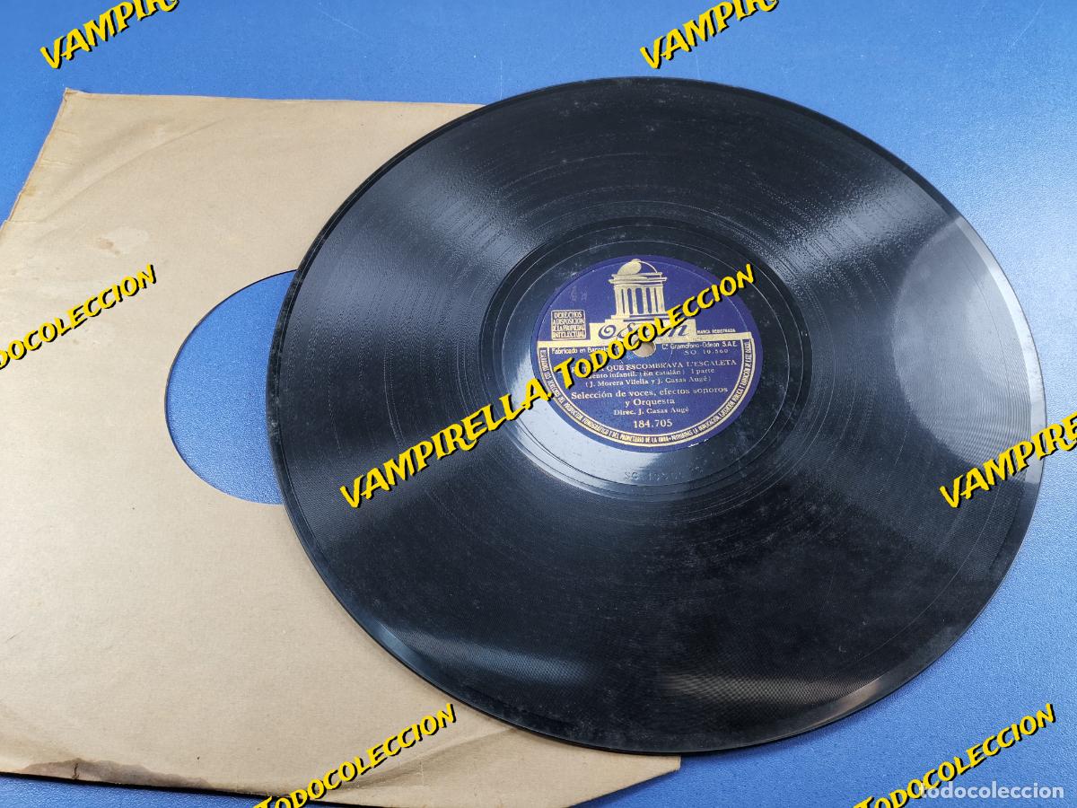 Discos de pizarra: CUENTO INFANTIL - ODEON - LA RATETA QUE ESCOMBRAVA... - CATAL&Aacute;N - PIZARRA - Foto 1