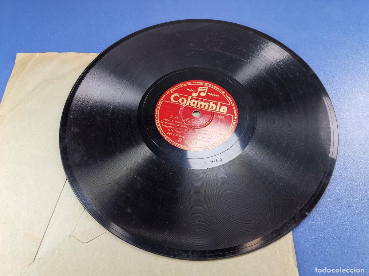 Discos de pizarra: CUENTO INFANTIL - CUENTO. LA LECHERA. COLUMBIA. PIZARRA. - Foto 3
