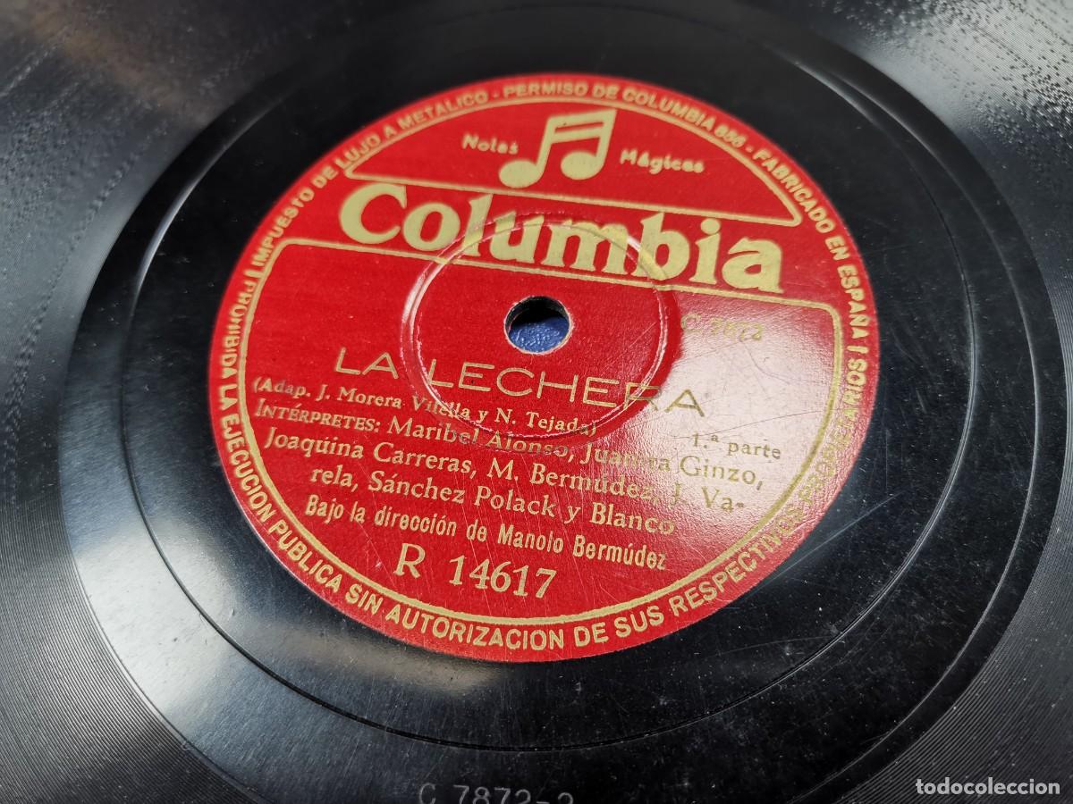Discos de pizarra: CUENTO INFANTIL - CUENTO. LA LECHERA. COLUMBIA. PIZARRA. - Foto 4
