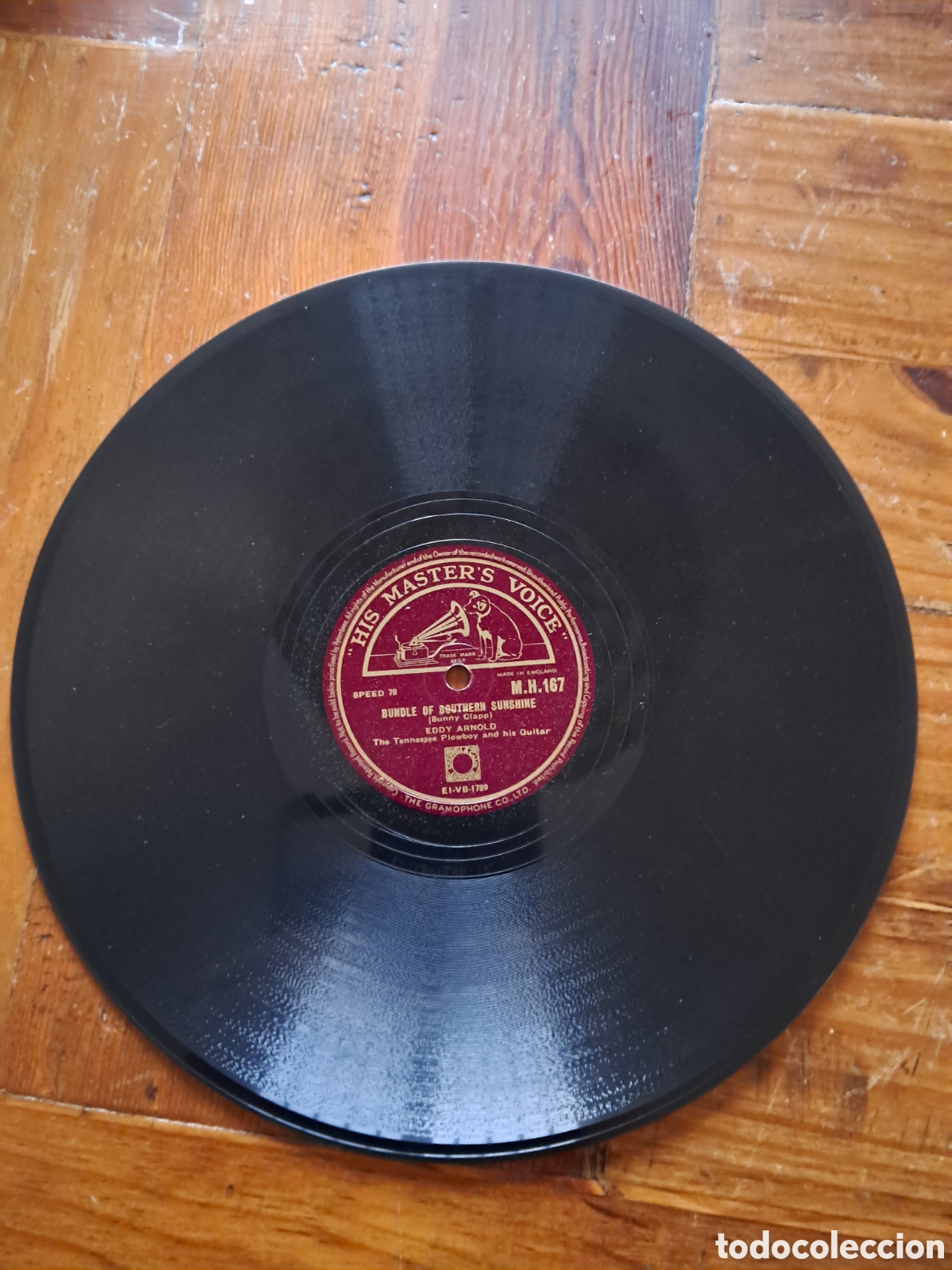 Discos de pizarra: Eddy Arnold lote 2 discos de pizarra - Foto 2