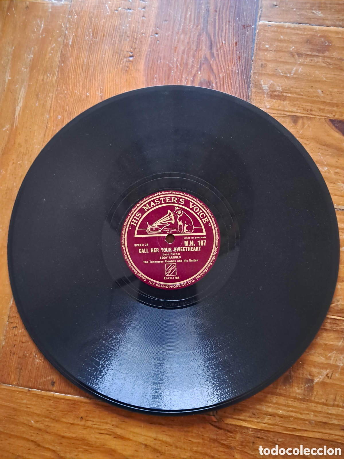 Discos de pizarra: Eddy Arnold lote 2 discos de pizarra - Foto 4