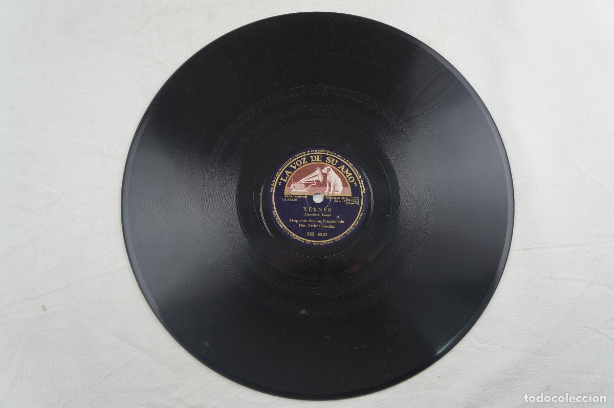 Discos de pizarra: Disco de baquelita &ndash; Thais &ndash; Xerxes &ndash; &ldquo;La voz de su amo&rdquo; - Foto 1