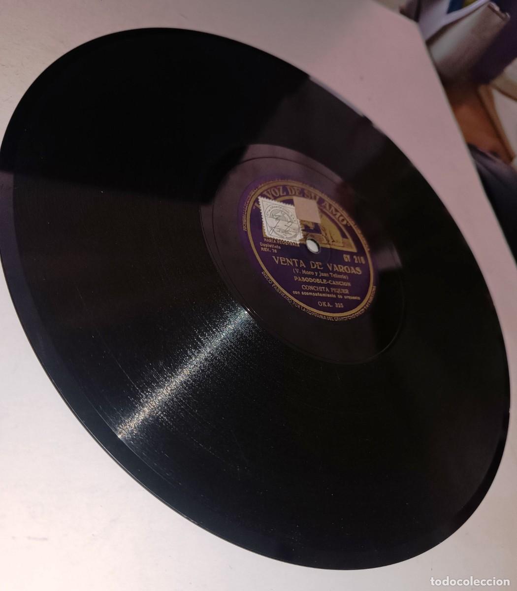 Discos de pizarra: CONCHITA PIQUER VENTA DE VARGAS Y CANASTEROS DE TRIANA. VER - Foto 4