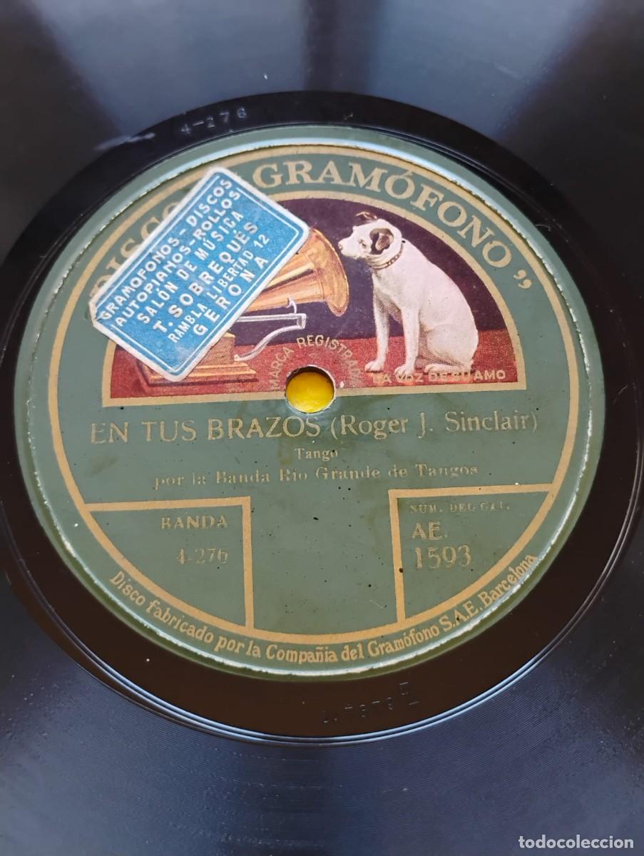 Discos de pizarra: DISCO &rdquo;GRAMOFONO&rdquo; PIZARRA - EN TUS BRAZOS - ADELAI - Foto 2