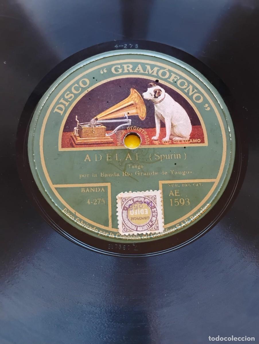 Discos de pizarra: DISCO &rdquo;GRAMOFONO&rdquo; PIZARRA - EN TUS BRAZOS - ADELAI - Foto 4