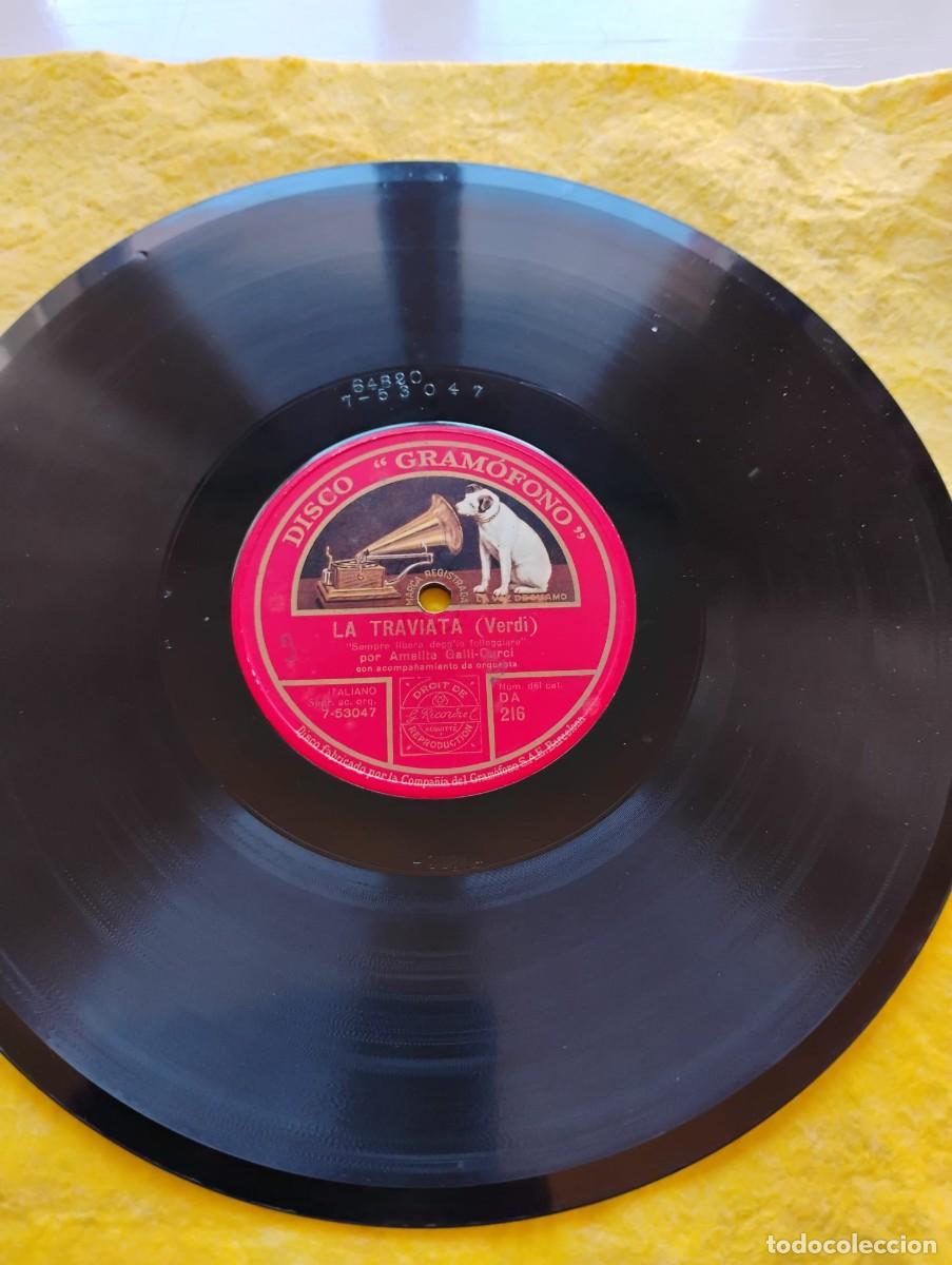 Discos de pizarra: DISCO &rdquo;GRAMOFONO&rdquo; PIZARRA - LA TRAVIATA (VERDI) - Foto 1