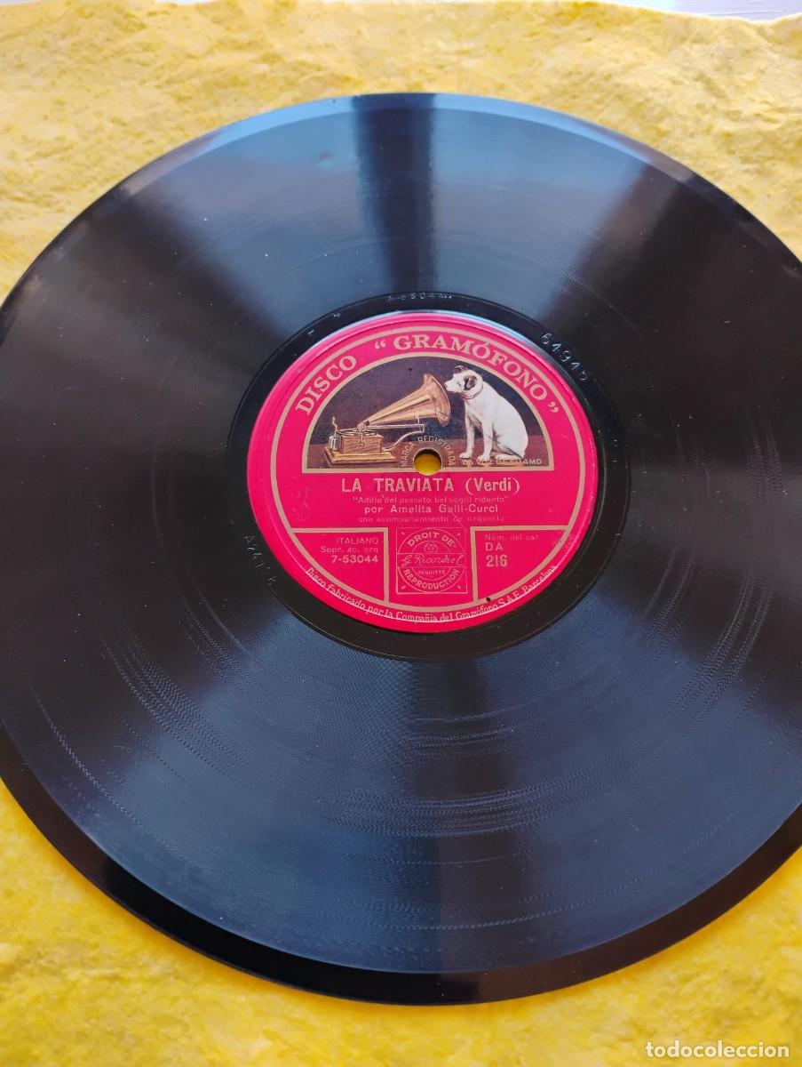 Discos de pizarra: DISCO &rdquo;GRAMOFONO&rdquo; PIZARRA - LA TRAVIATA (VERDI) - Foto 3